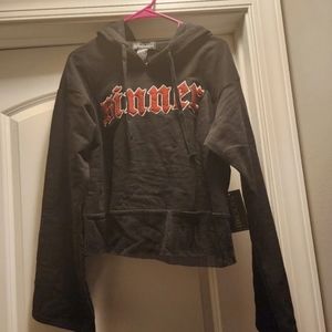 Blackcraft Cult Sinner Cropped Hoodie NWT